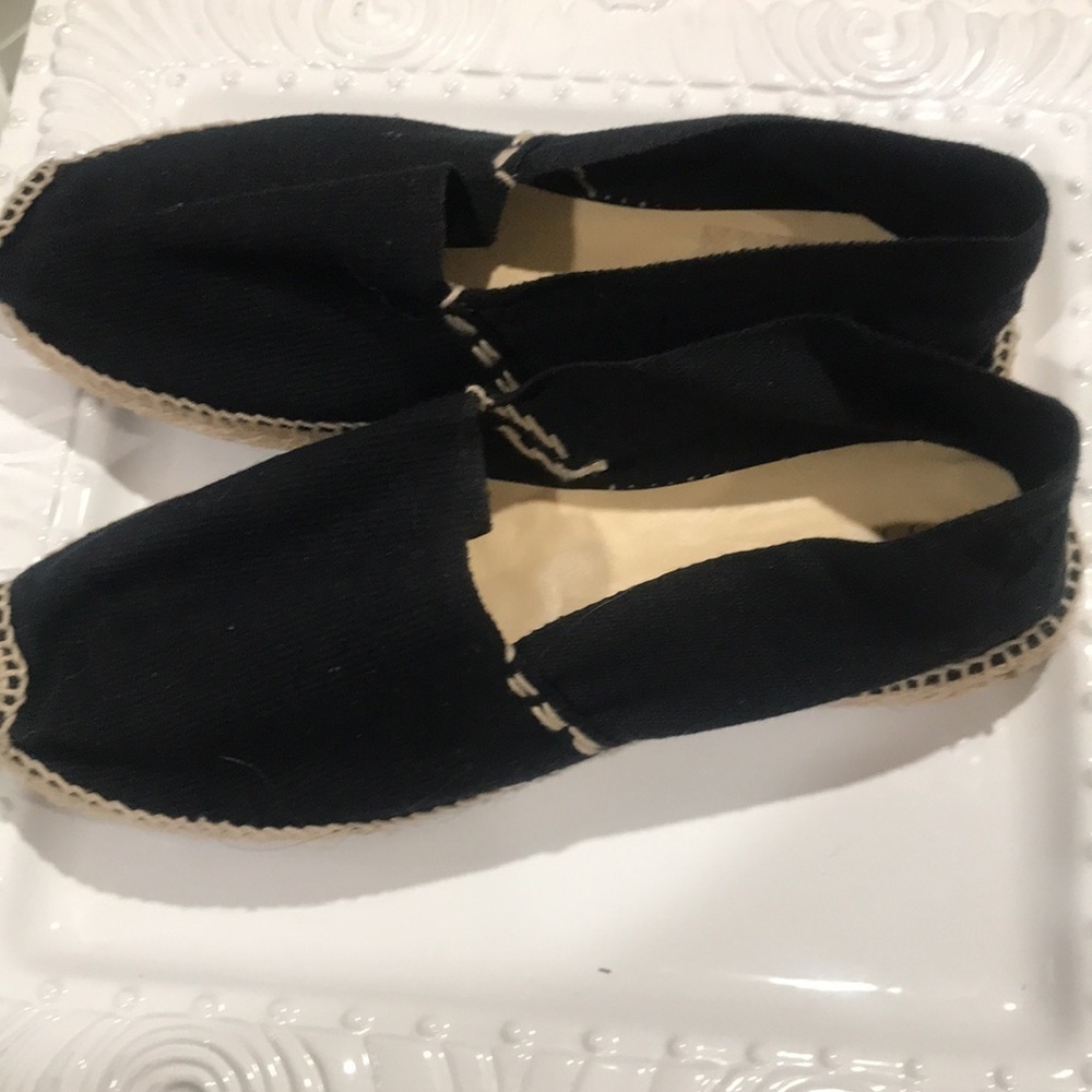 J. Jill Black Canvas Espadrille Flats - Picture 2 of 7